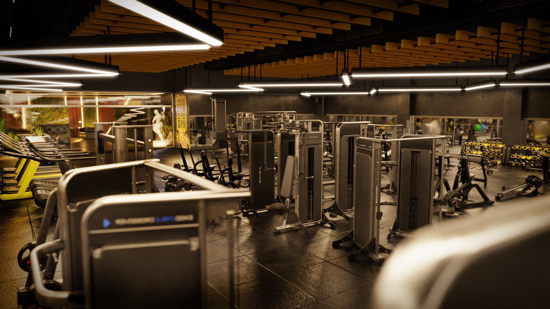 GYM - AAA Low-poly 3D model_14