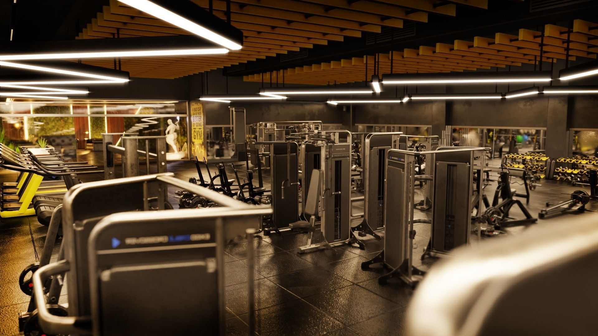 GYM - AAA Low-poly 3D model_27