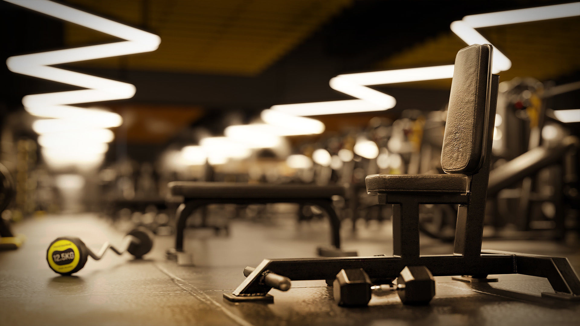 GYM - AAA Low-poly 3D model_5