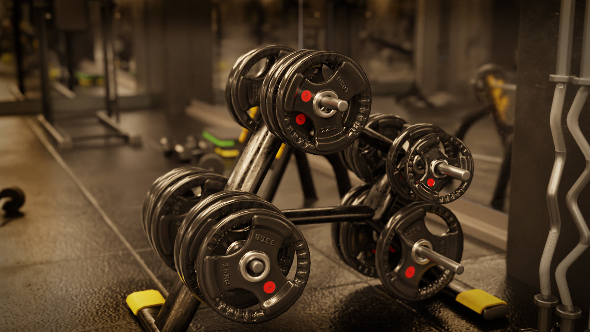 GYM - AAA Low-poly 3D model_18