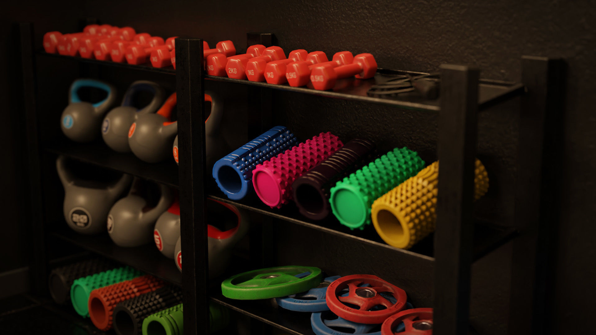 GYM - AAA Low-poly 3D model_15