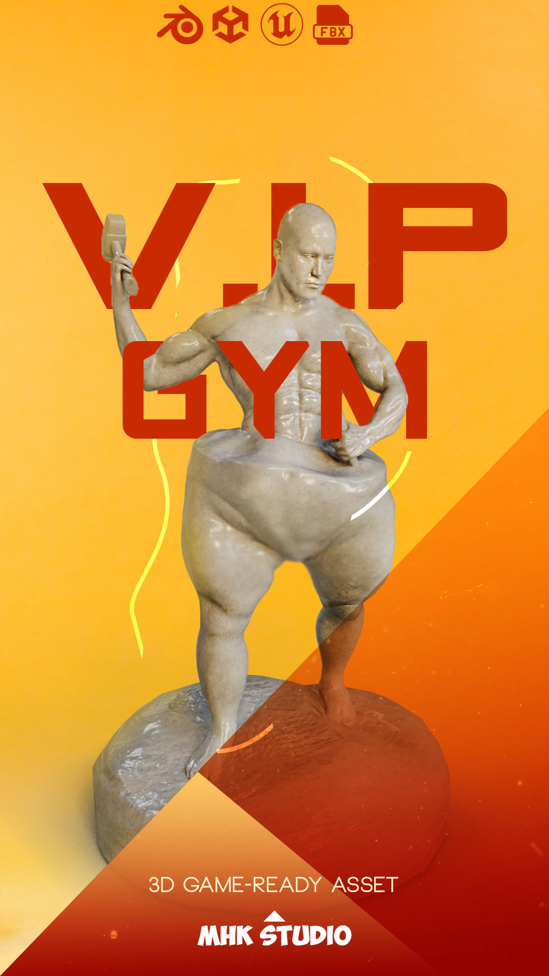 GYM - AAA Low-poly 3D model_20