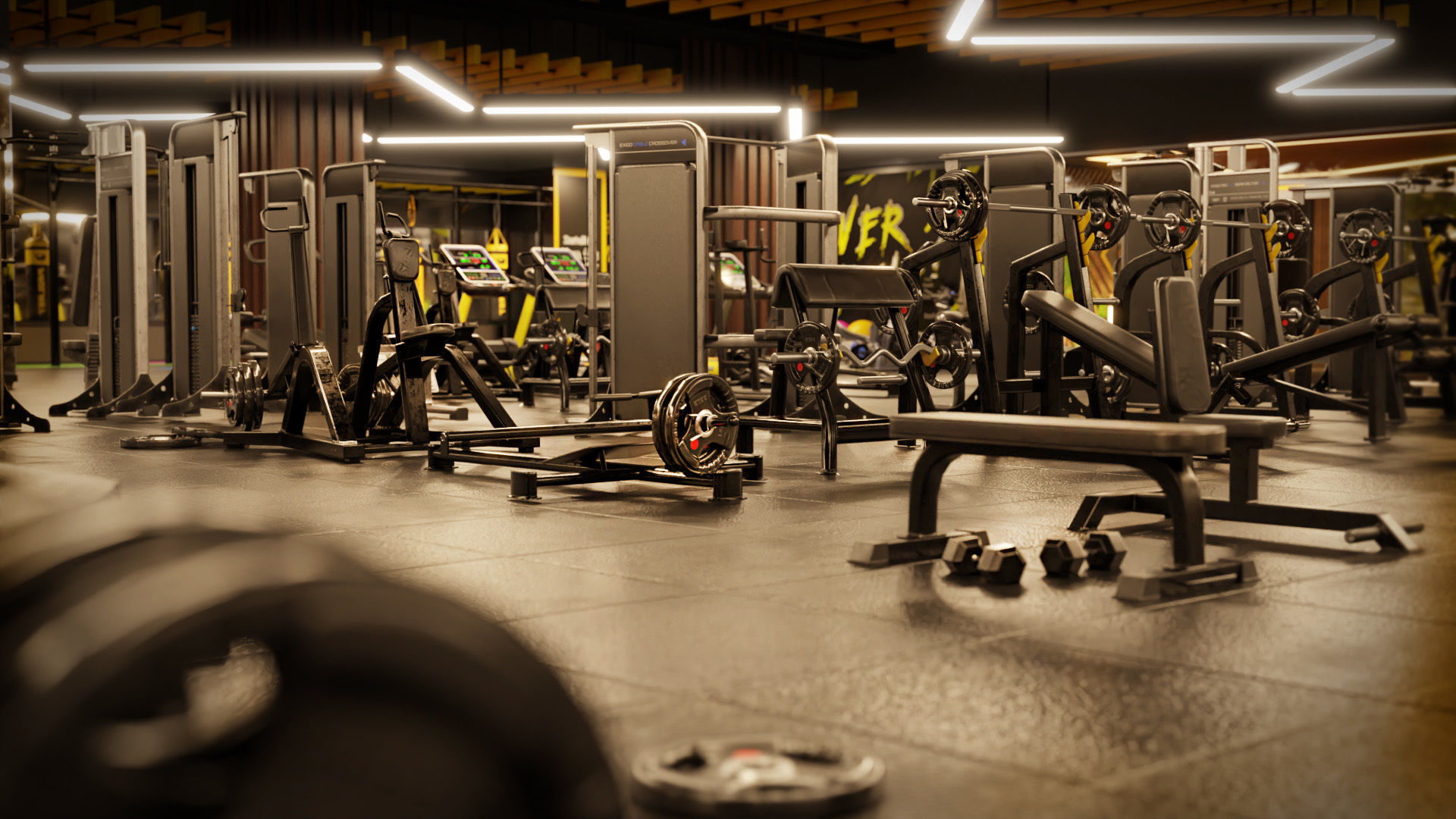 GYM - AAA Low-poly 3D model_13