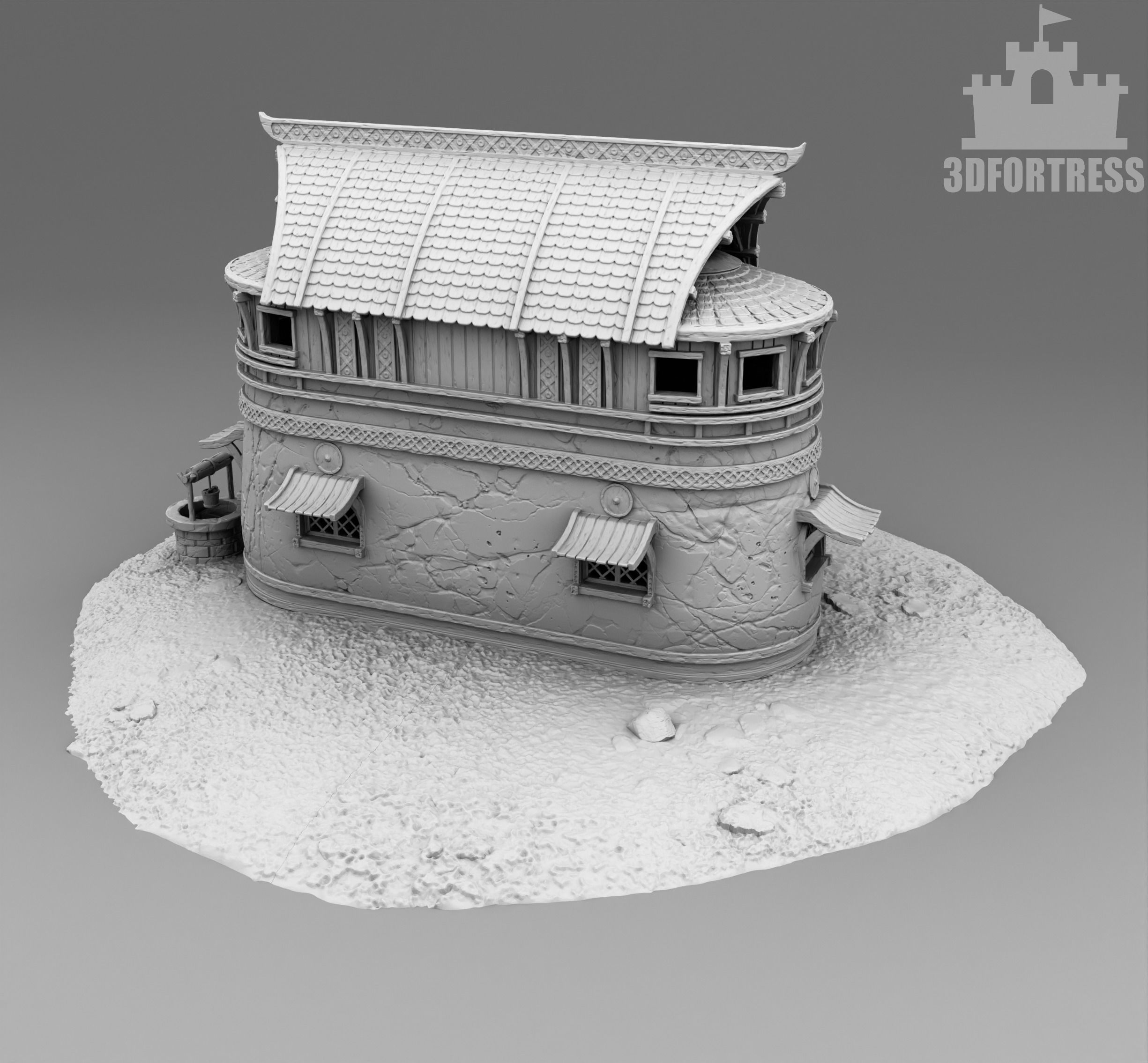 The little house of the rich Viking 3D print model_1