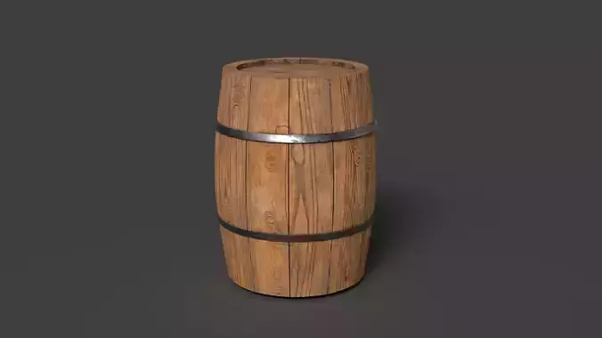 wooden barrel