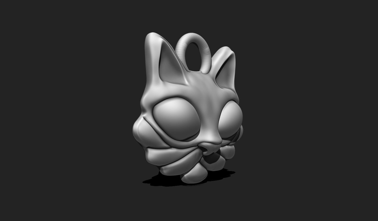 Cat Pendant - 3D STL File for 3D Printing 3D print model_5