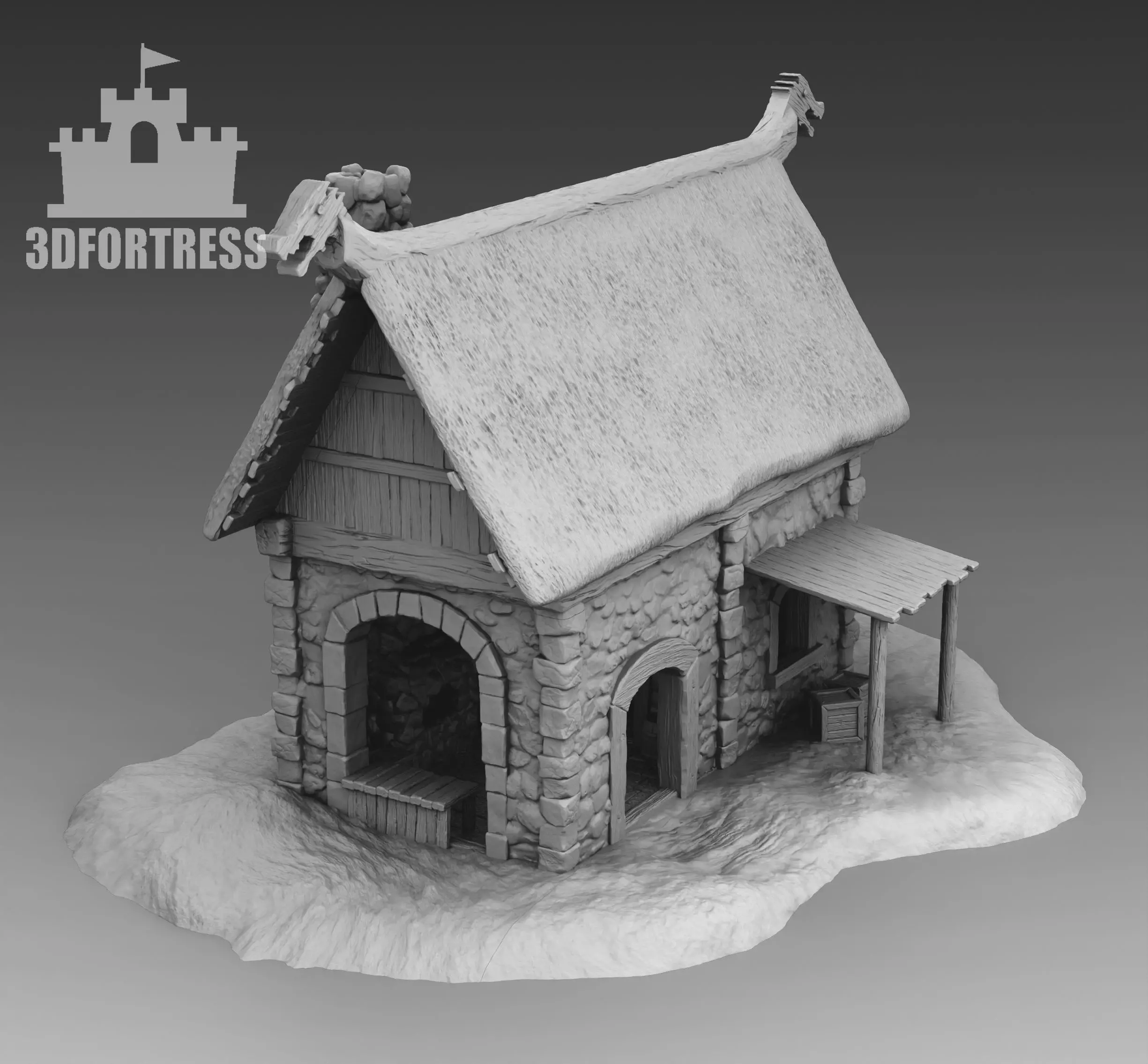 The house of the Viking mason 3D print model_0