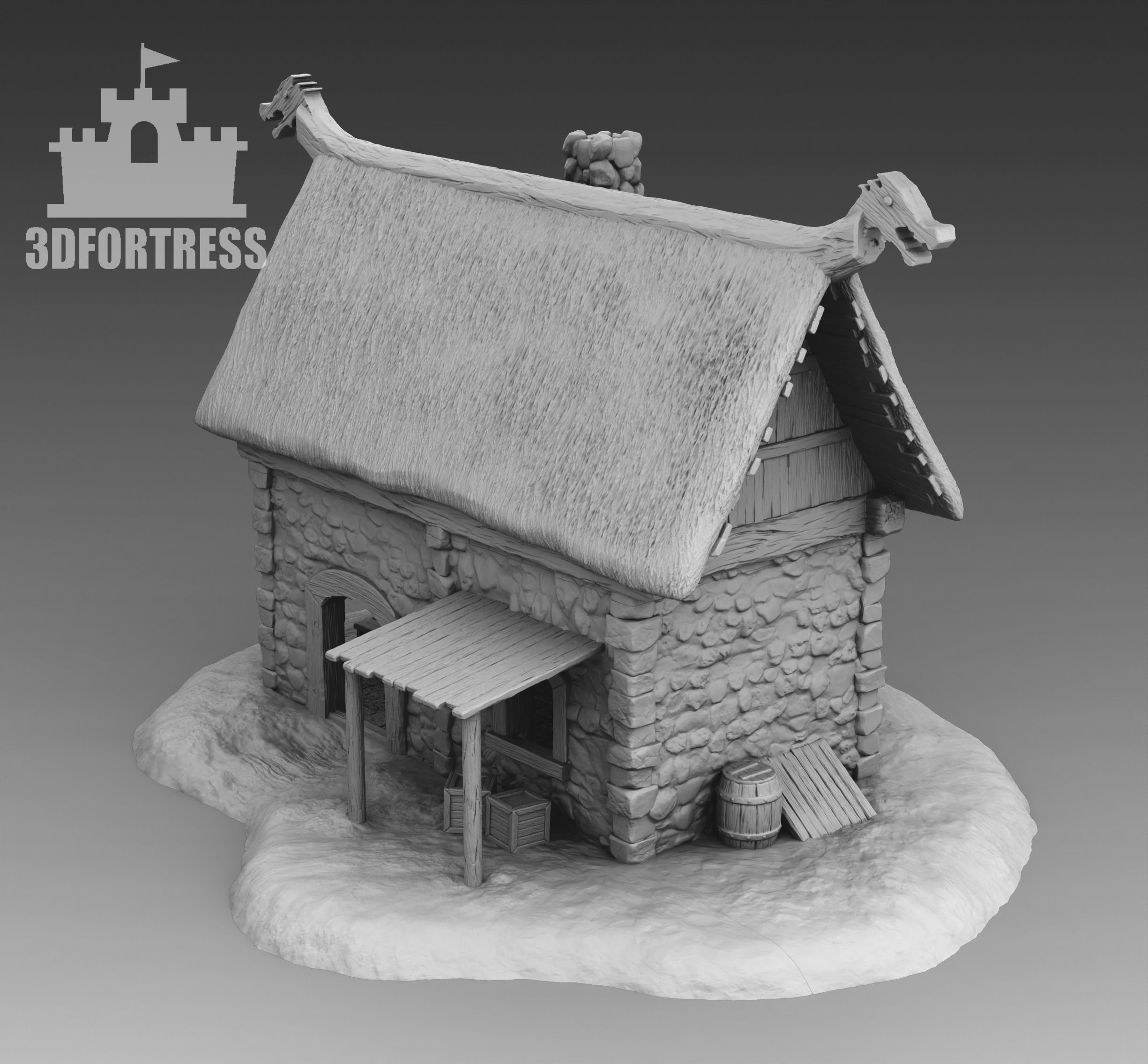 The house of the Viking mason 3D print model_1