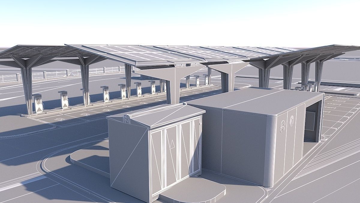 EV Charging Station 1 3D model_23
