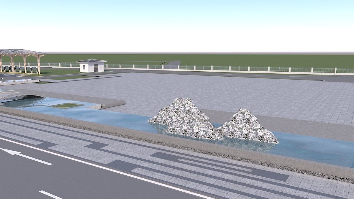 EV Charging Station 1 3D model_12