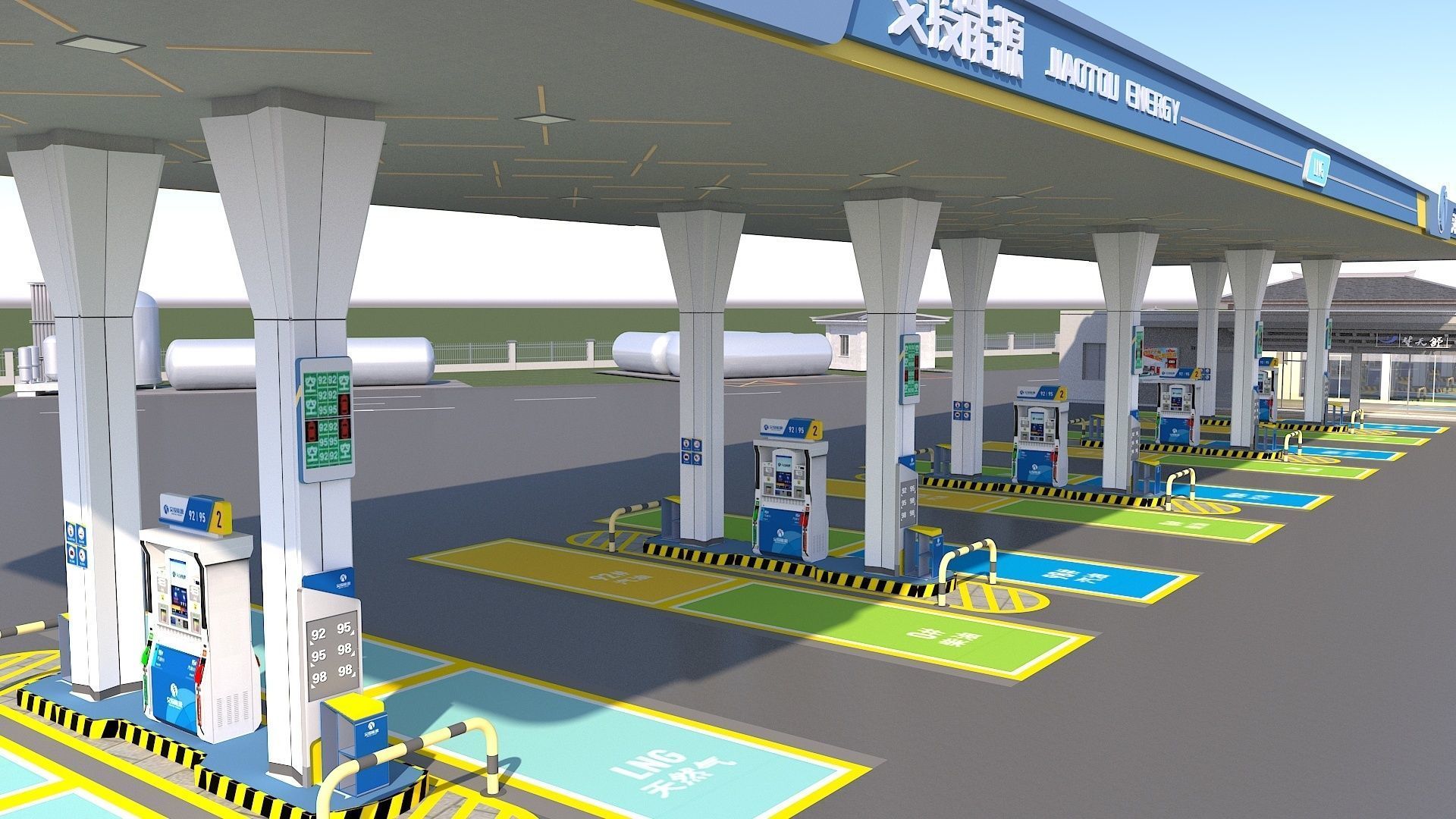 EV Charging Station 1 3D model_6