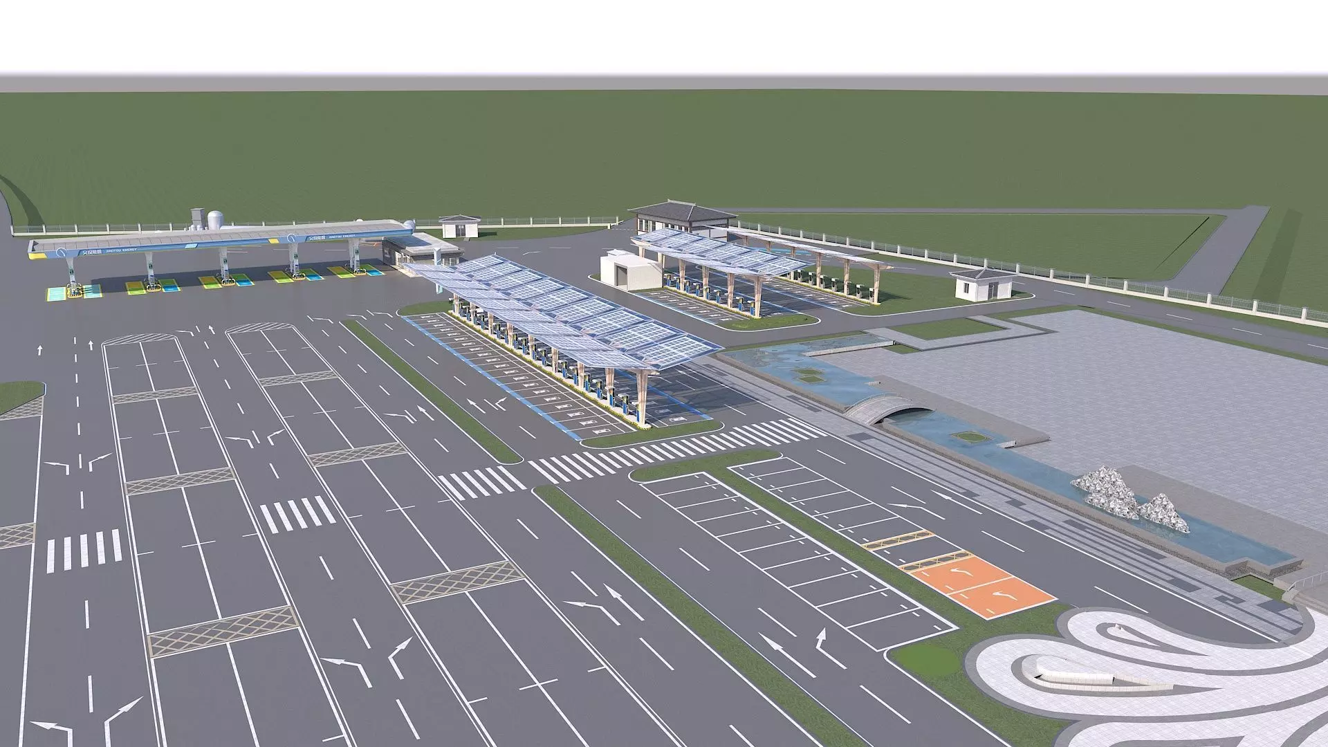 EV Charging Station 1 3D model_0