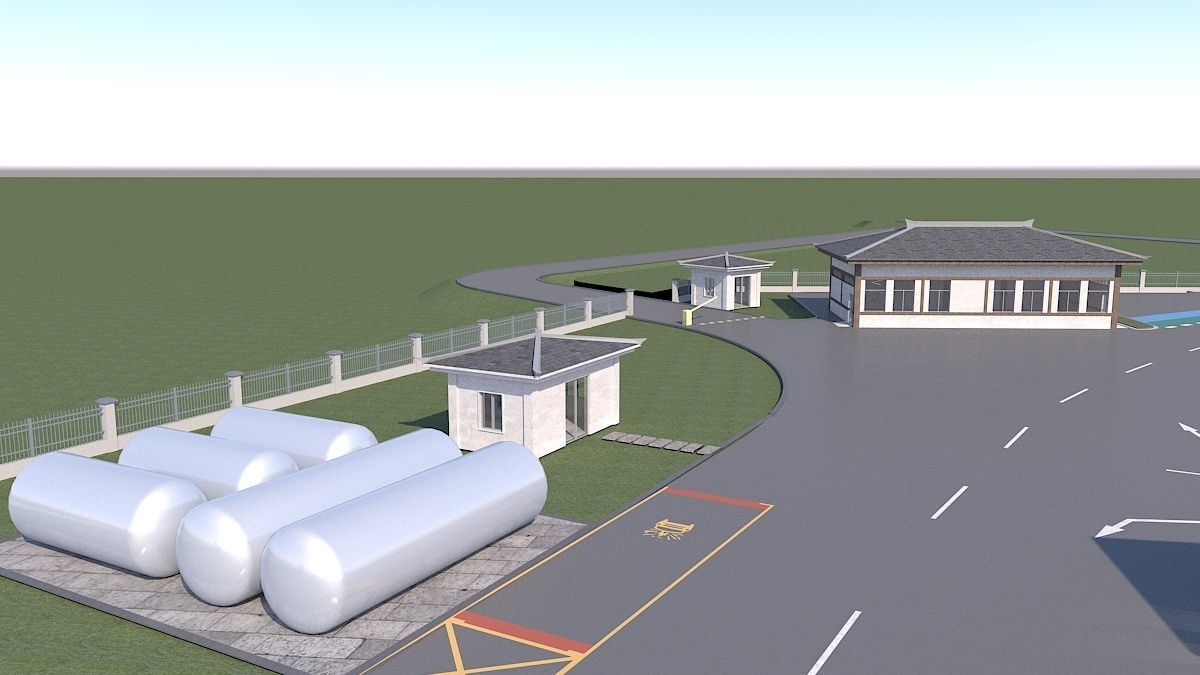 EV Charging Station 1 3D model_14