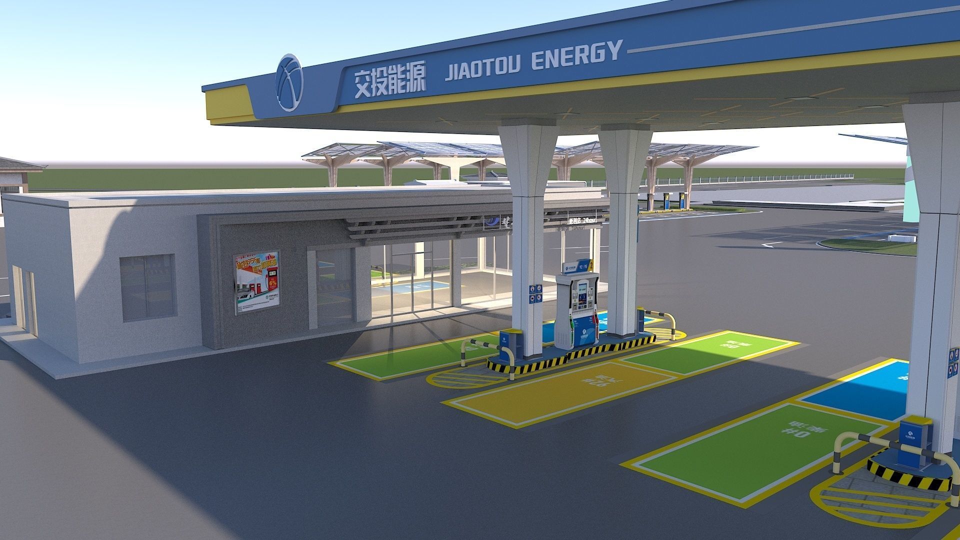 EV Charging Station 1 3D model_5
