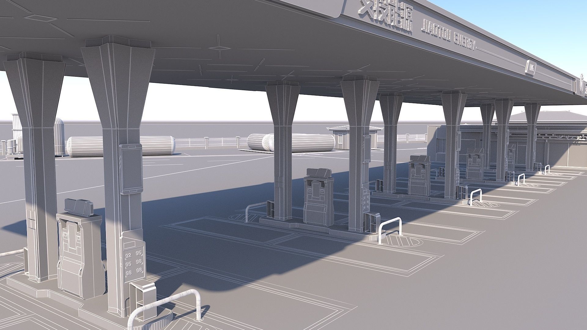 EV Charging Station 1 3D model_21