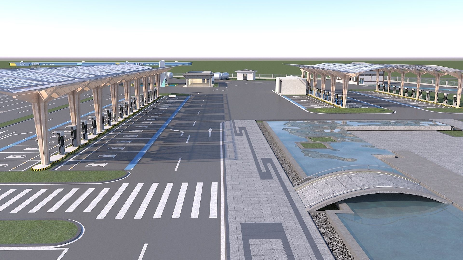 EV Charging Station 1 3D model_4