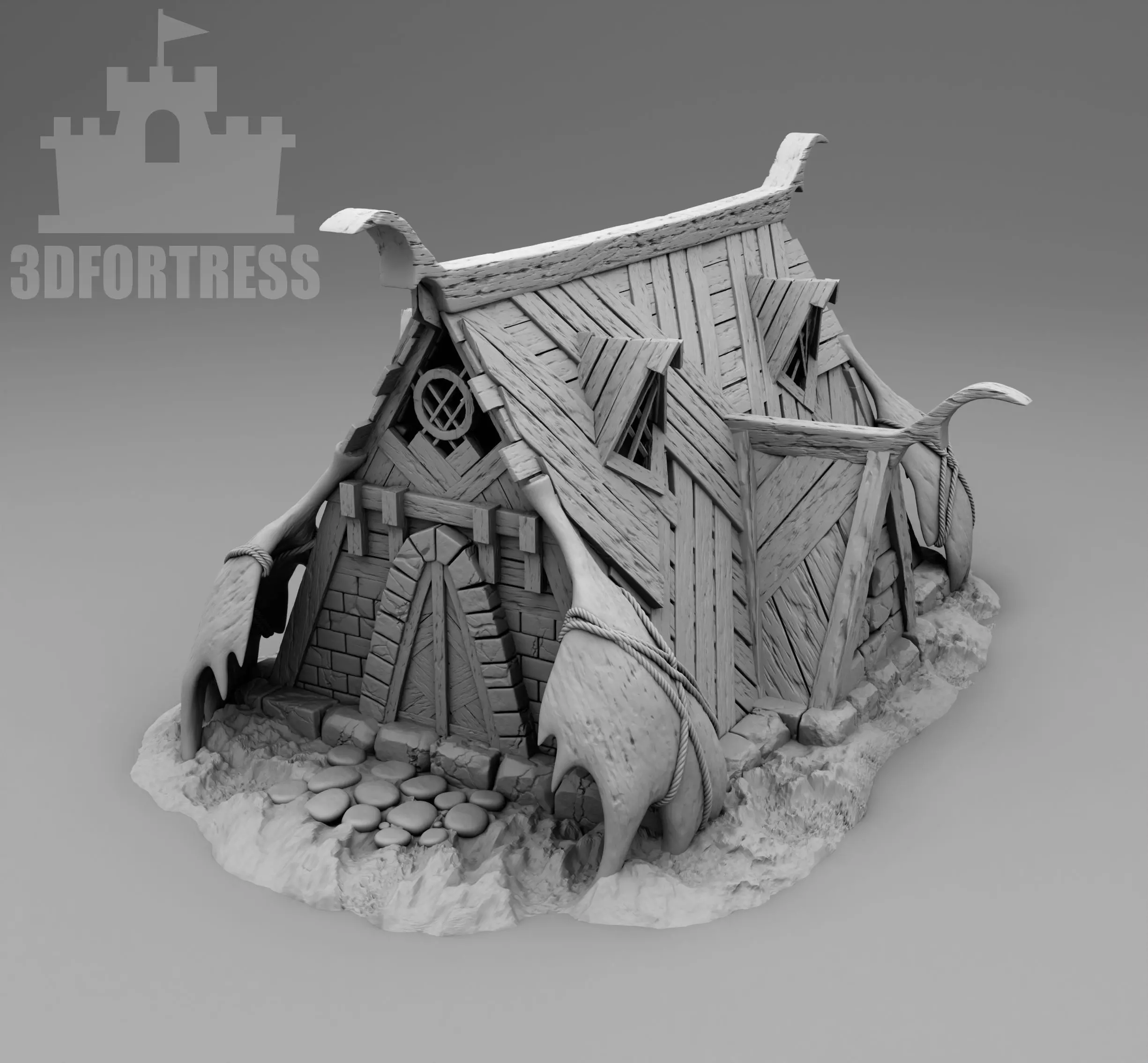 The house of the Viking Hunter 3D print model_0