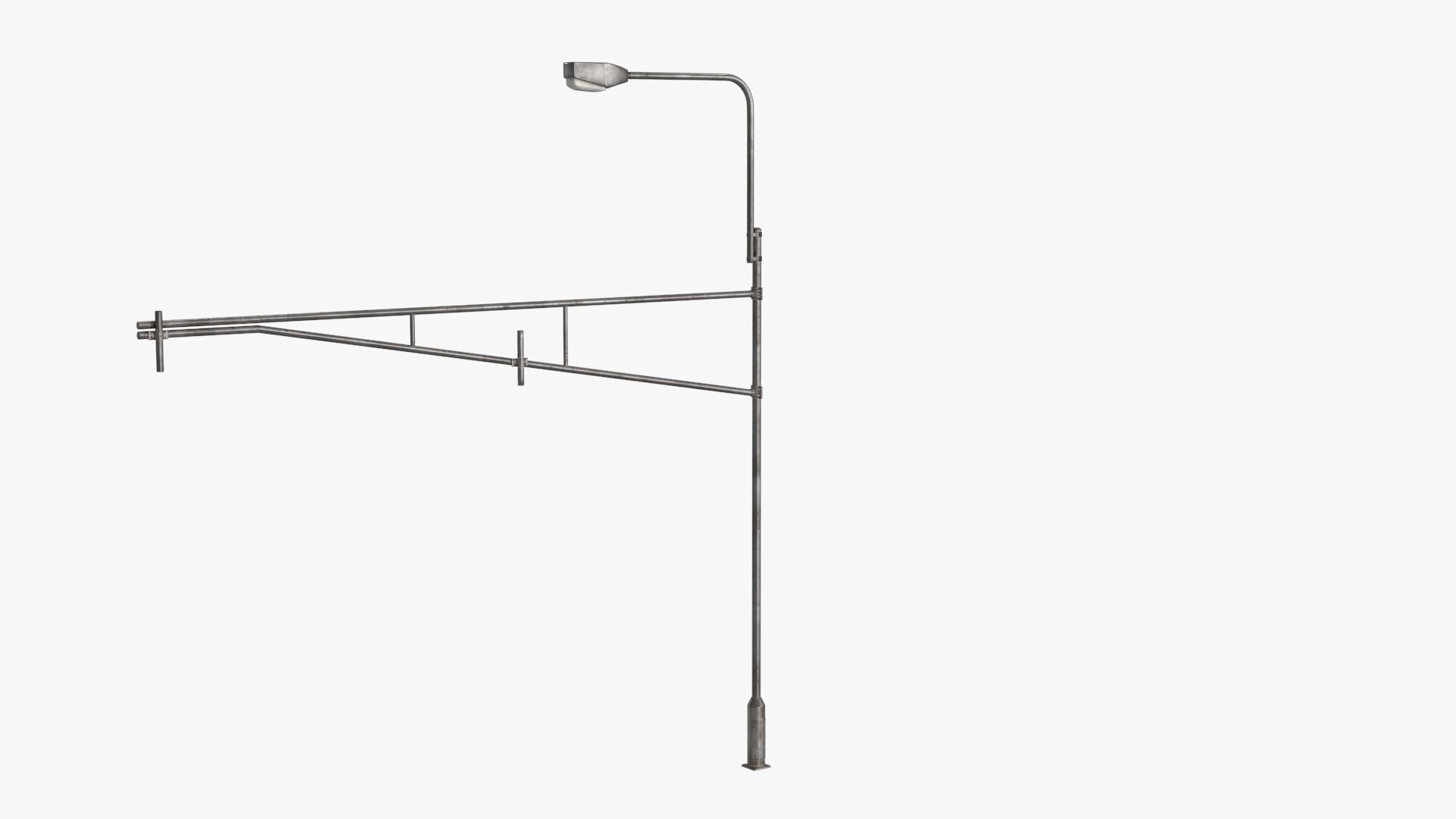 Street Light Low-poly 3D model_13