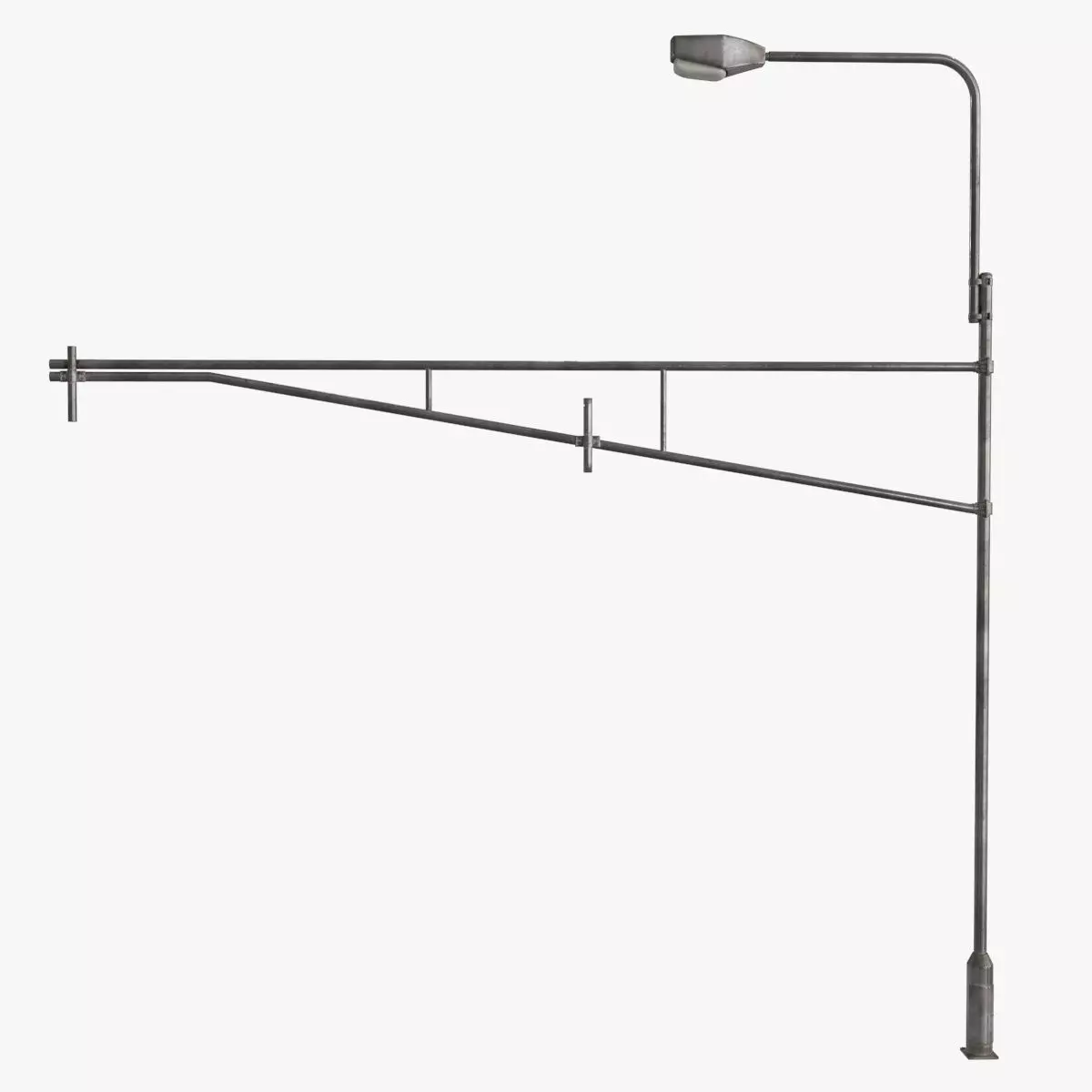 Street Light Low-poly 3D model_0