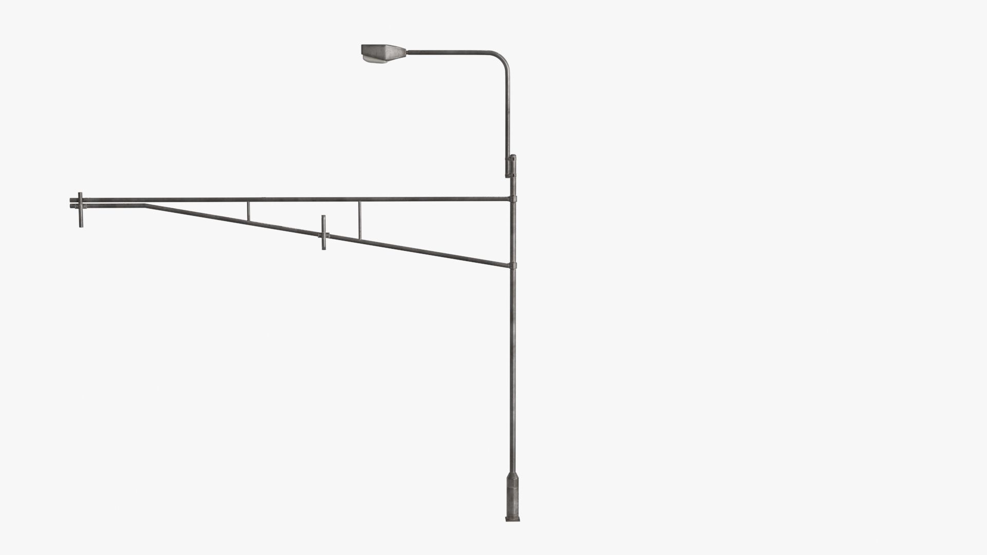 Street Light Low-poly 3D model_2