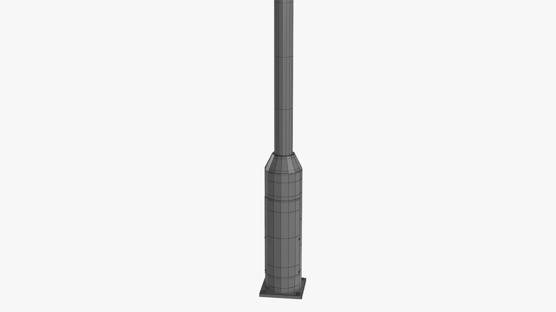Street Light Low-poly 3D model_19