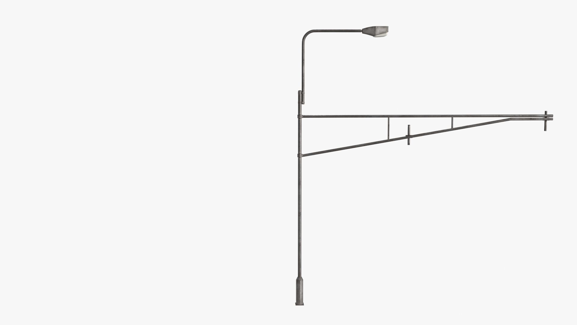 Street Light Low-poly 3D model_15