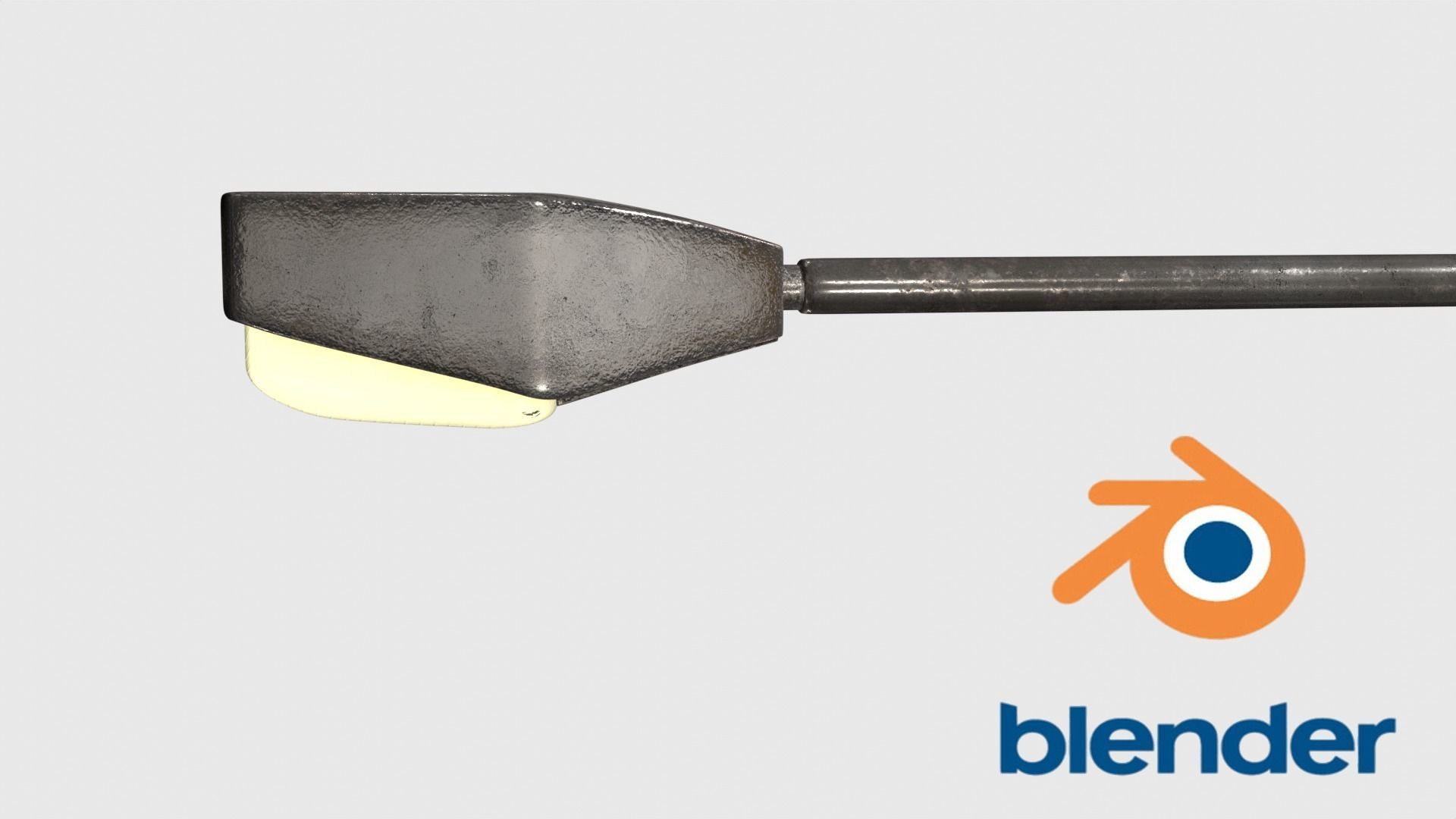 Street Light Low-poly 3D model_10