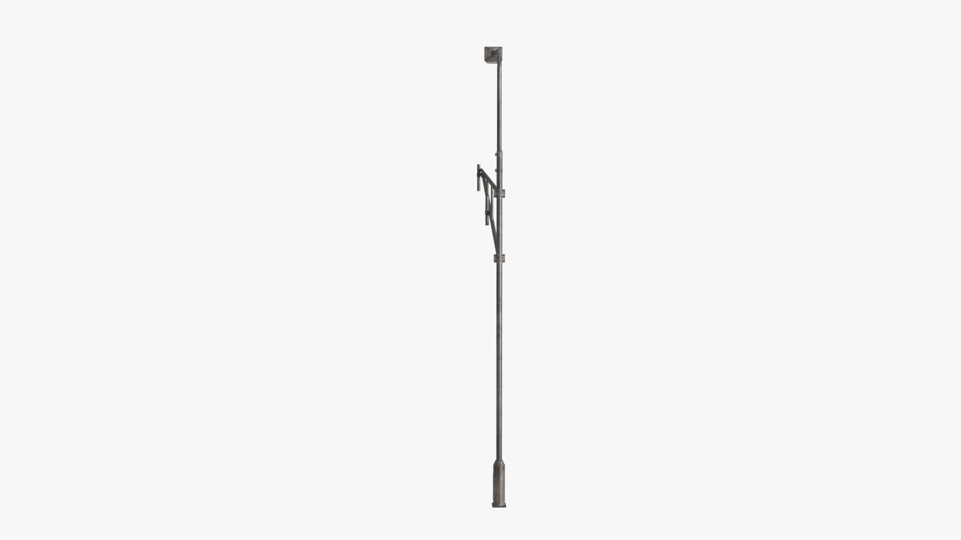 Street Light Low-poly 3D model_16