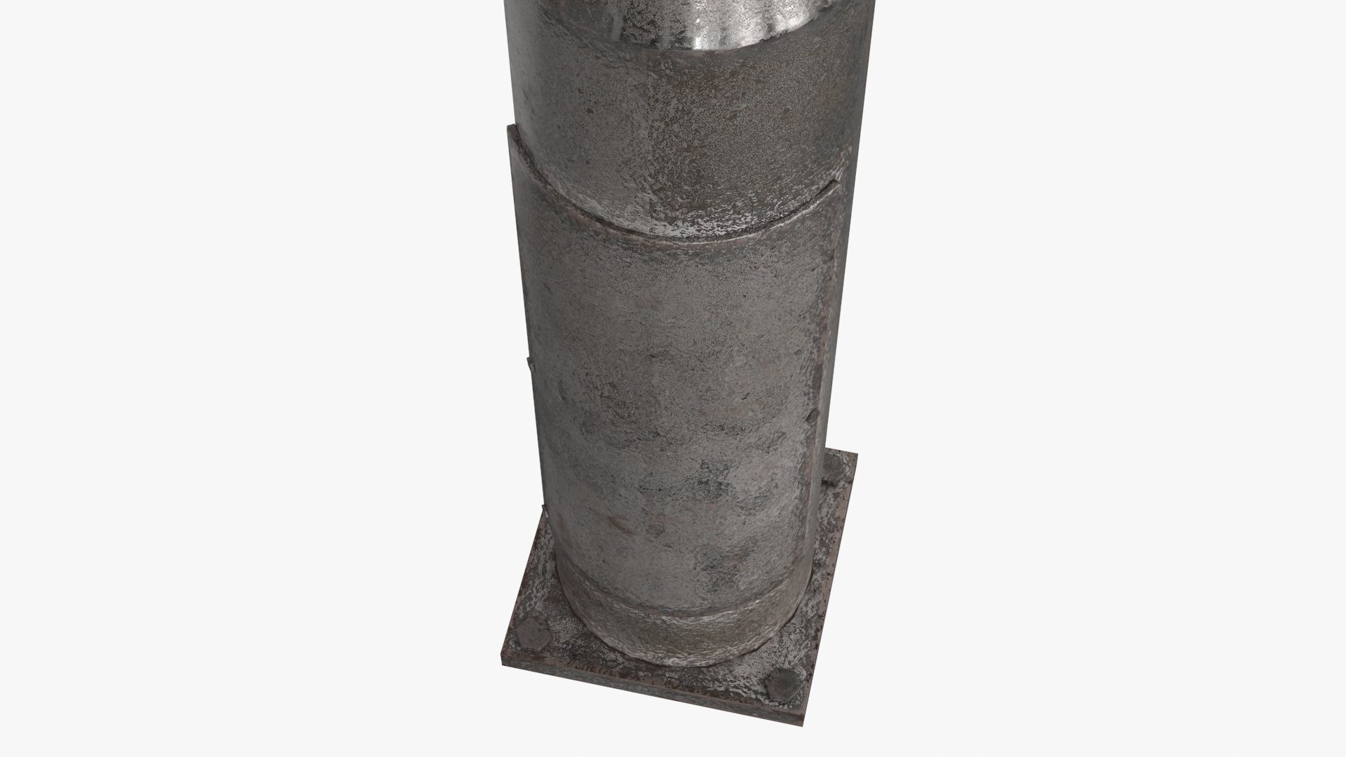 Street Light Low-poly 3D model_9