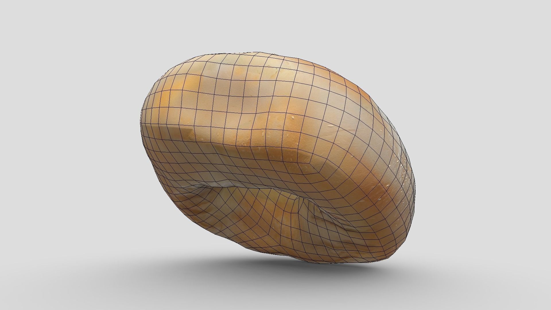 Bagel 2 Low-poly 3D model_8