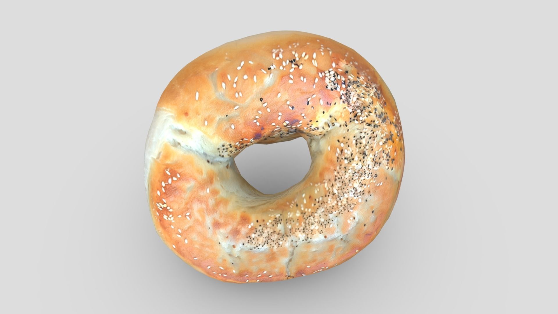 Bagel 2 Low-poly 3D model_3
