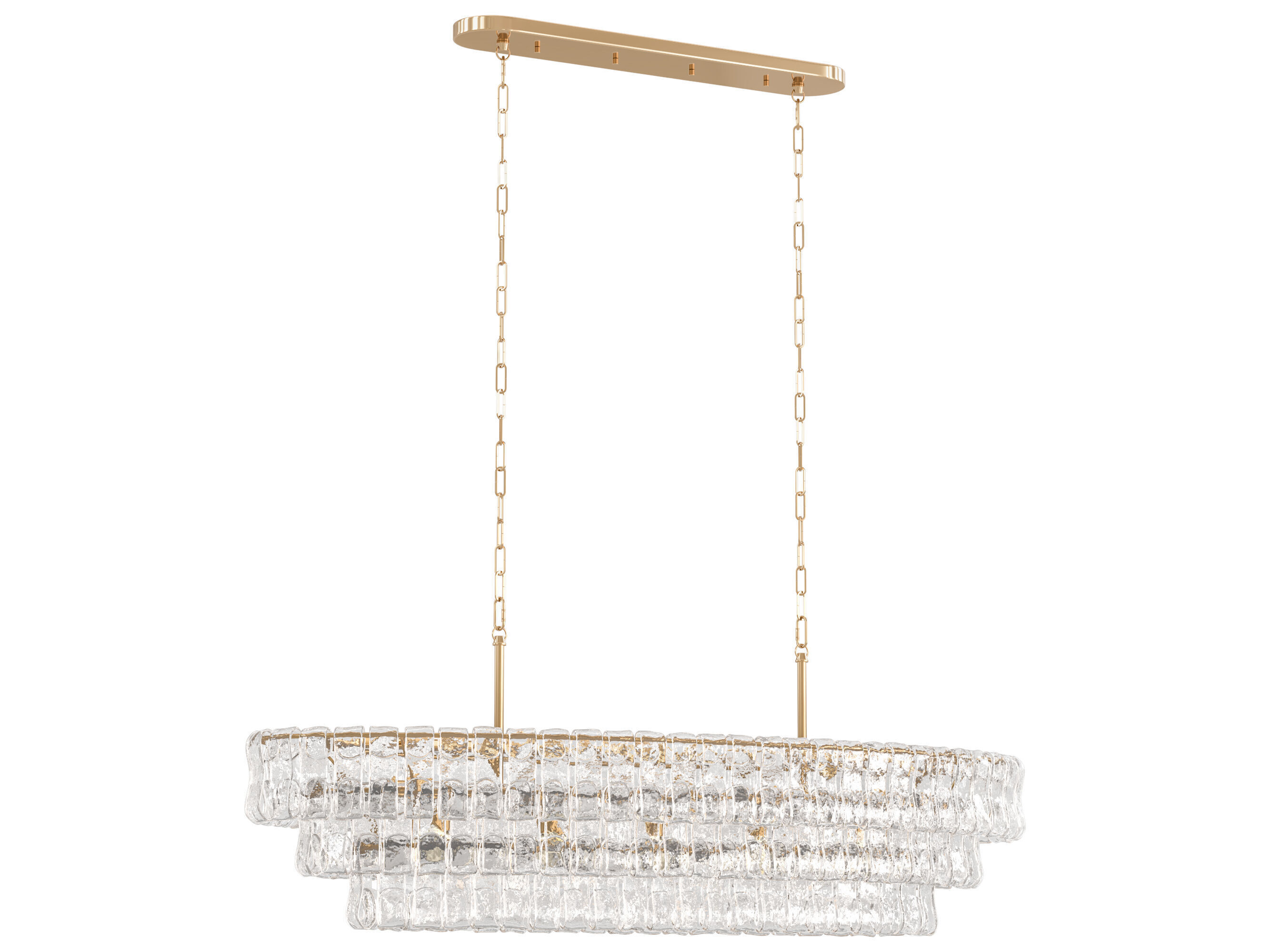 Ghiaccio Oval Chandelier Medium 3D model_3