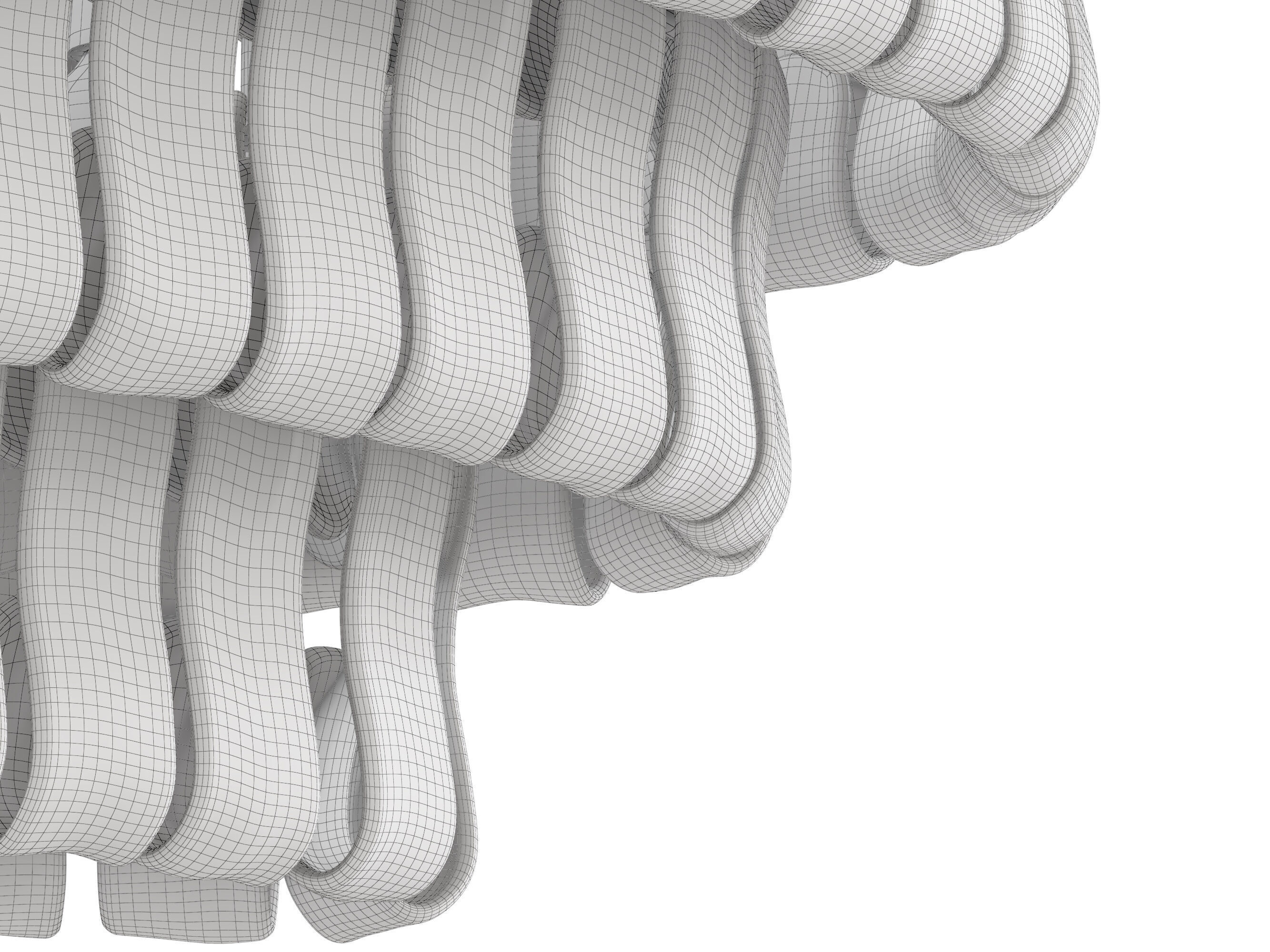 Ghiaccio Oval Chandelier Medium 3D model_5