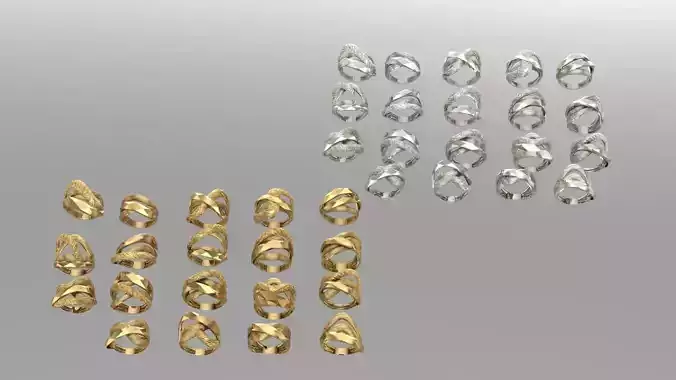 19 new Facet Fusion gold ring 