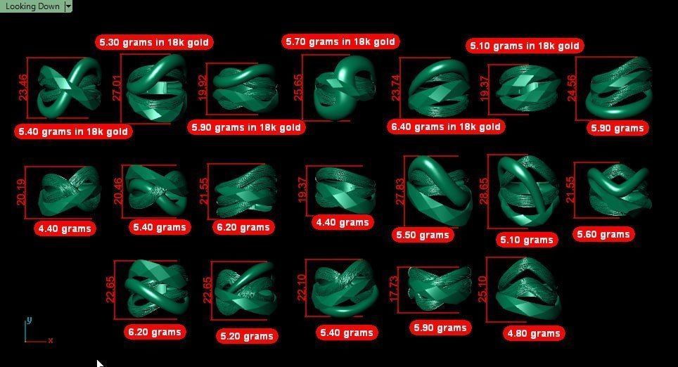 19 new Facet Fusion ring - smooth surface 3D print model_11