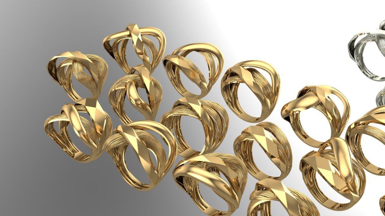 19 new Facet Fusion ring - smooth surface 3D print model_8