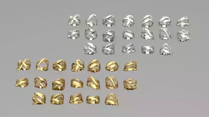 19 new Facet Fusion ring - smooth surface