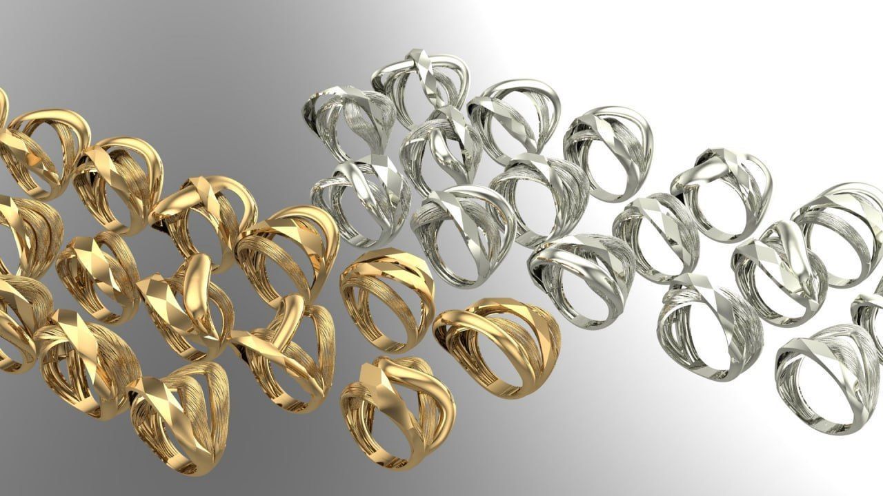 19 new Facet Fusion ring - smooth surface 3D print model_7