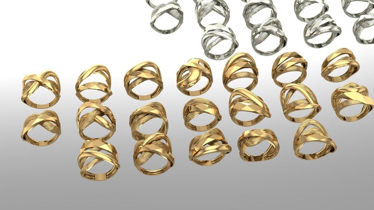 19 new Facet Fusion ring - smooth surface 3D print model_3