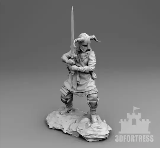 Viking with a two-handed sword