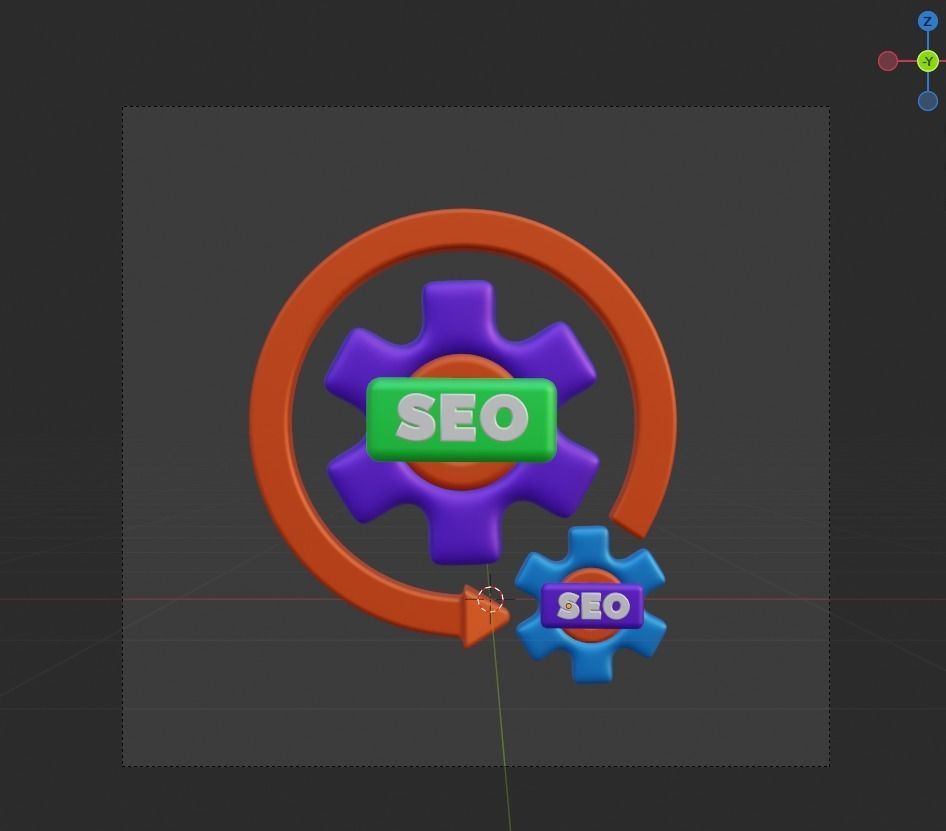 SEO and WEB 3d Illustration  Icon Pack 3D model_71