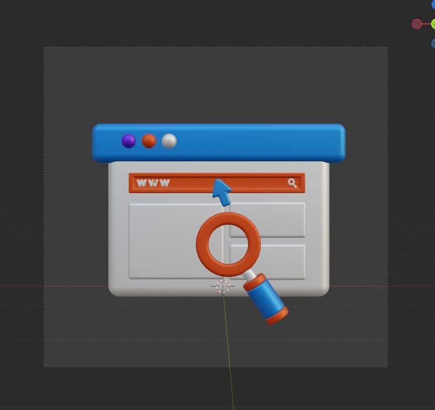 SEO and WEB 3d Illustration  Icon Pack 3D model_22