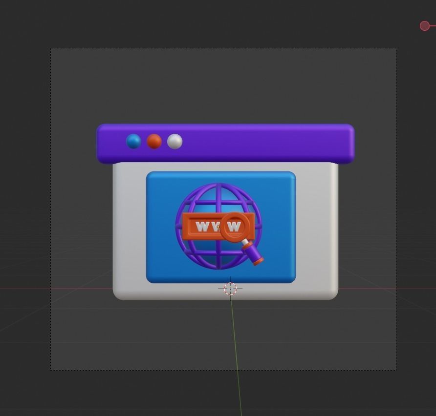 SEO and WEB 3d Illustration  Icon Pack 3D model_57