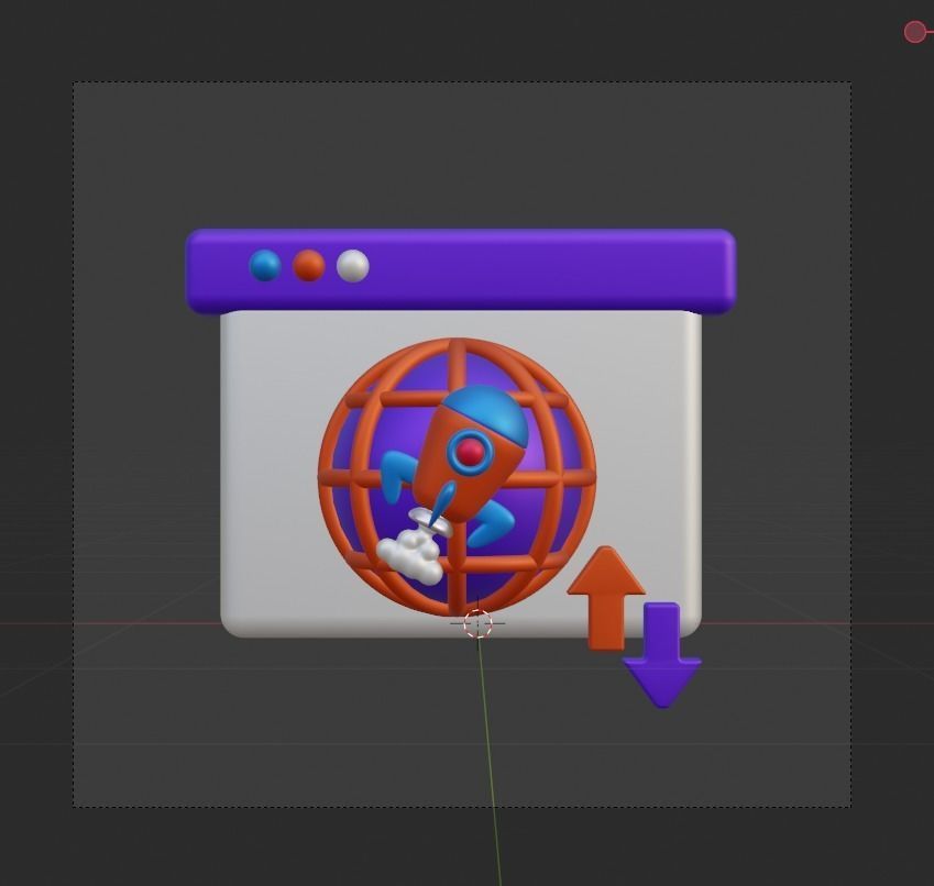 SEO and WEB 3d Illustration  Icon Pack 3D model_36