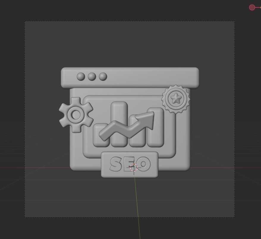 SEO and WEB 3d Illustration  Icon Pack 3D model_50