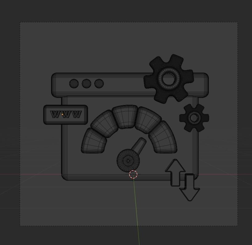 SEO and WEB 3d Illustration  Icon Pack 3D model_91