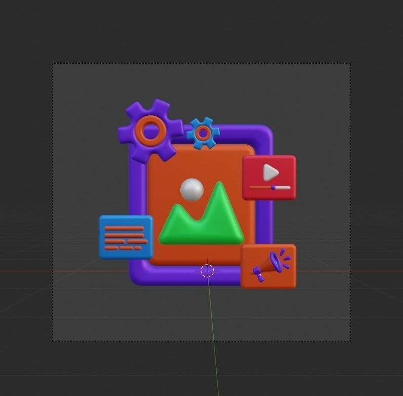 SEO and WEB 3d Illustration  Icon Pack 3D model_23