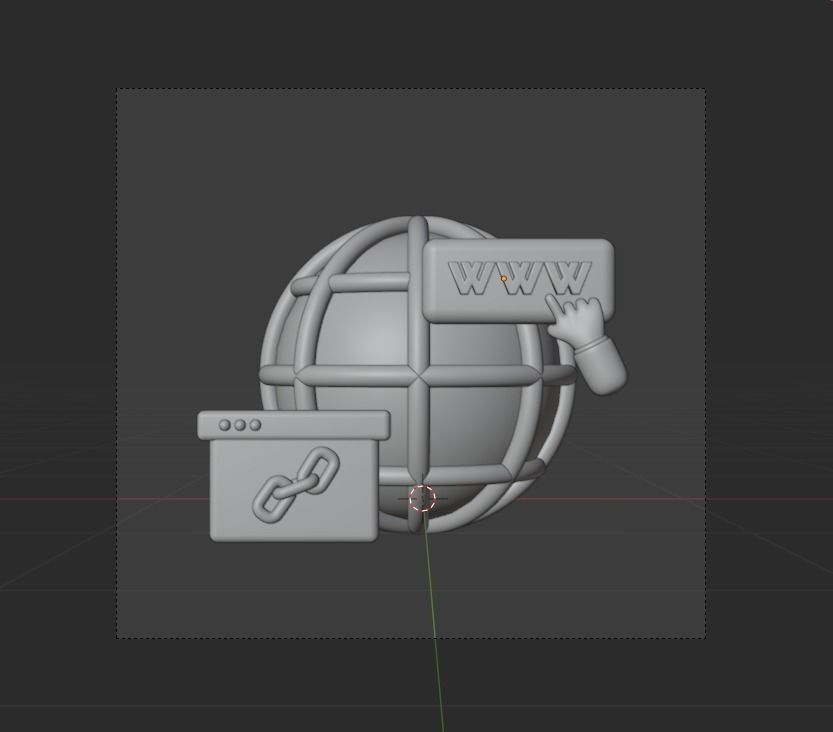 SEO and WEB 3d Illustration  Icon Pack 3D model_68