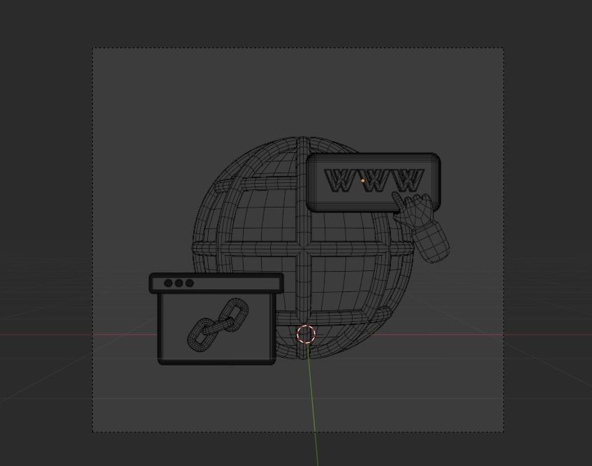 SEO and WEB 3d Illustration  Icon Pack 3D model_37