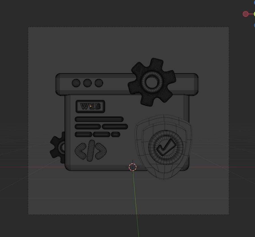 SEO and WEB 3d Illustration  Icon Pack 3D model_43